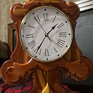 Homemade wooden clock